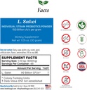 Lactobacillus Sakei Probiotic Powder 150 miljarder cfu | Made in USA | No Additives | Direkt från tillverkare | Ingen tredjepartsförvaring | Sinus och Sinusitis Relief | L. Sakei | 30 Gram (1,05 Oz)