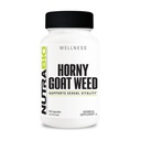 NutraBio Horny Goat Weed Extract Supplement, 500mg - för både män och kvinnor, hjälper till att stödja energi och vitalitet, 90 grönsaks kapslar