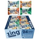 Zing Kids Protein Bars Variety Pack, Gluten Free 100 Calorie Mini Bars med hög protein, Vegan Nutrition Bars, Dairy Free Plant Based Protein - 24 räkna