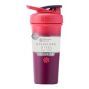 BlenderBottle Sport Sleek Insulated Stainless Steel Shaker Bottle med Wire Whisk, 25-Ounce, Sangria Ombre - Protein Shakes & Hydration för idrottare & Fitness Enthusiasts, Easy Mixing, Slim Easy to Hold, Keeps Drinks Cold, Lockable Lid