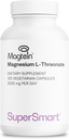 Supersmart - Magnesium L-Threonate 2000mg per dag (Magtein) - Patented & Highly Bioavailable Magnesium Threonate - Memory, Brain Health & Attention | Non-GMO & Gluten Free - 120 Vegetariska kapslar