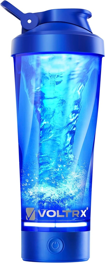 VOLTRX Premium Electric Protein Shaker Bottle, Made with Tritan - BPA Free - 24 oz Vortex Portable Mixer Cup / USB Rechargeable Shaker Cups för Protein Shakes