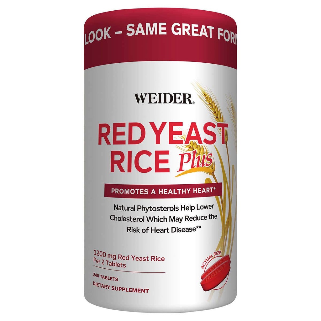 Viider Red Yeast Rice Plus 2-Pack med fytosteroler 1200 mg per 2 tabletter (240 tabletter X 2)