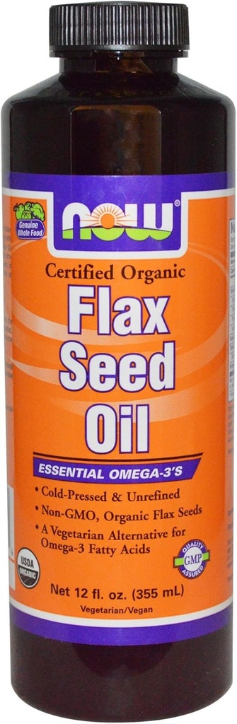 Nu Flax Seed Oil, 12-Ounces (Pack of 2)