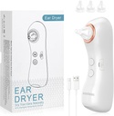 Ear Dryer, Rechargeable Ear Water Remover med Light, Electronic Warm Air Ear Drying Device för simning, dusch, surfning, dykning, hörapparatanvändning (Ear Dryer med 3 Tips)