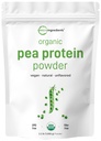 Micro Ingredients North America Grown, Organic Pea Protein Powder, 1KG (2,2 pund) | Plant-Based Vegan Protein, Meatless Protein Supplement, Rich in Branched Chain Amino Acids | Non-GMO, Soy Free