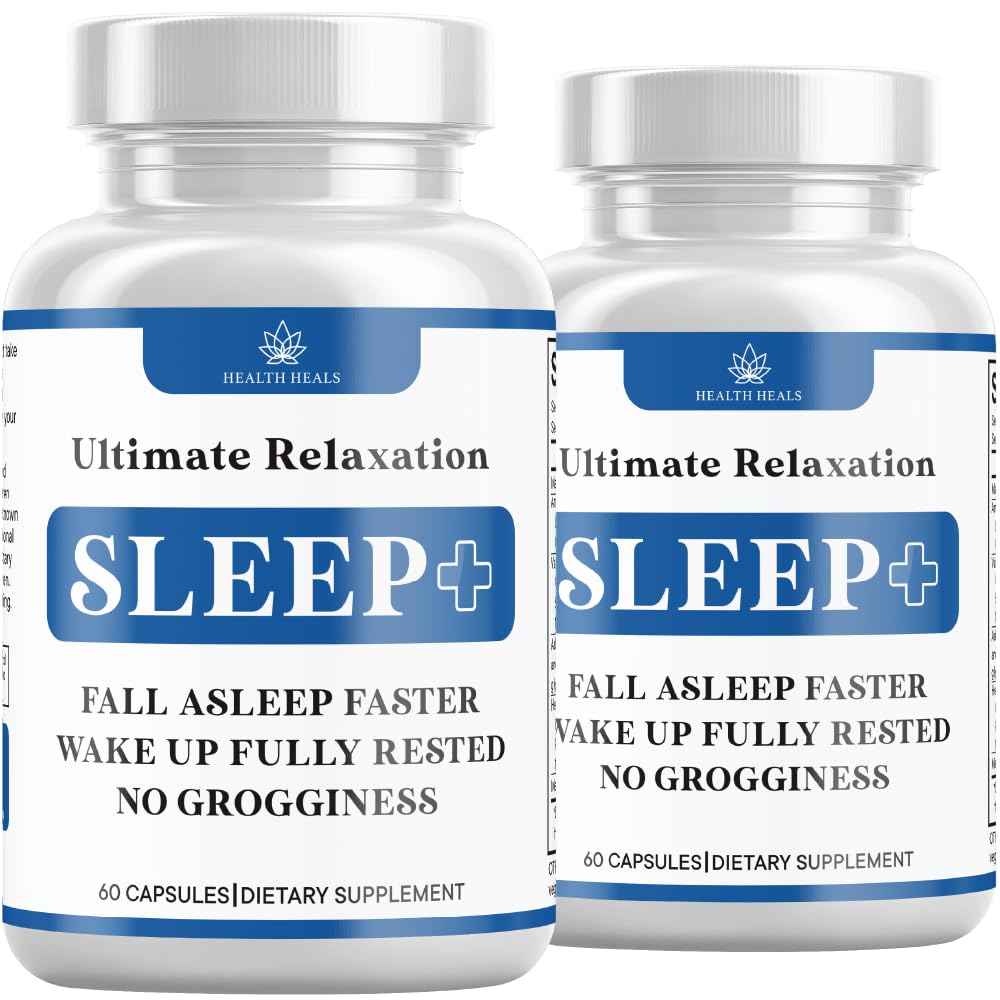 Avslappning Sleep Aid, Natural Non-Habit Forming, Sleep Supplement Utvecklat för att stödja för längre och bättre sömn, kamomill, magnesium, Melatonin, Ashwagandha, GABA, drogfri (120 greve)