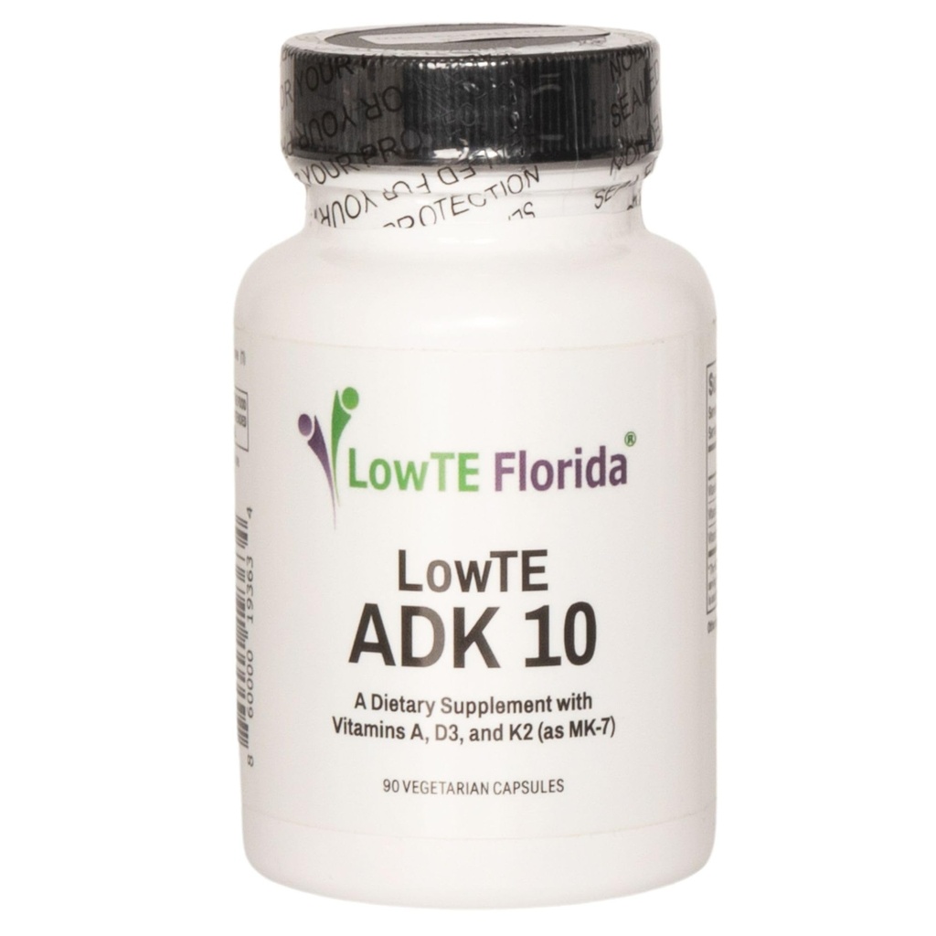 ADK 10-90 kapslar I Vitamin D3 K2 & A, Multivitamin Supplement för starkare ben, tänder och hjärta * och normalt blodtryck *, hög styrka vitamin ADK med vitamin D3 10.000 iu