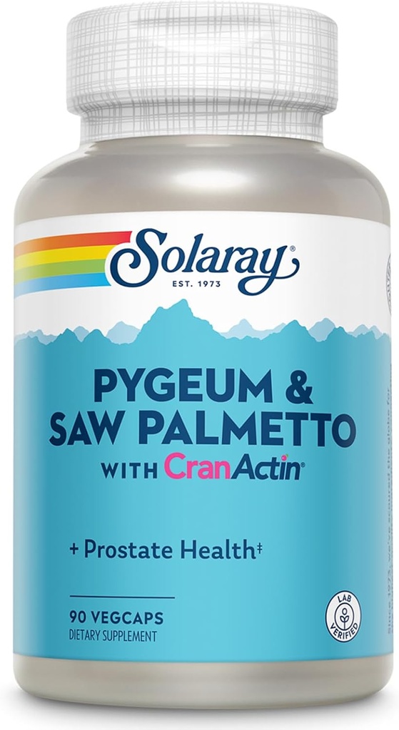 Solaray Pygeum och Saw Palmetto med Cranactin Supplement, 90 Count