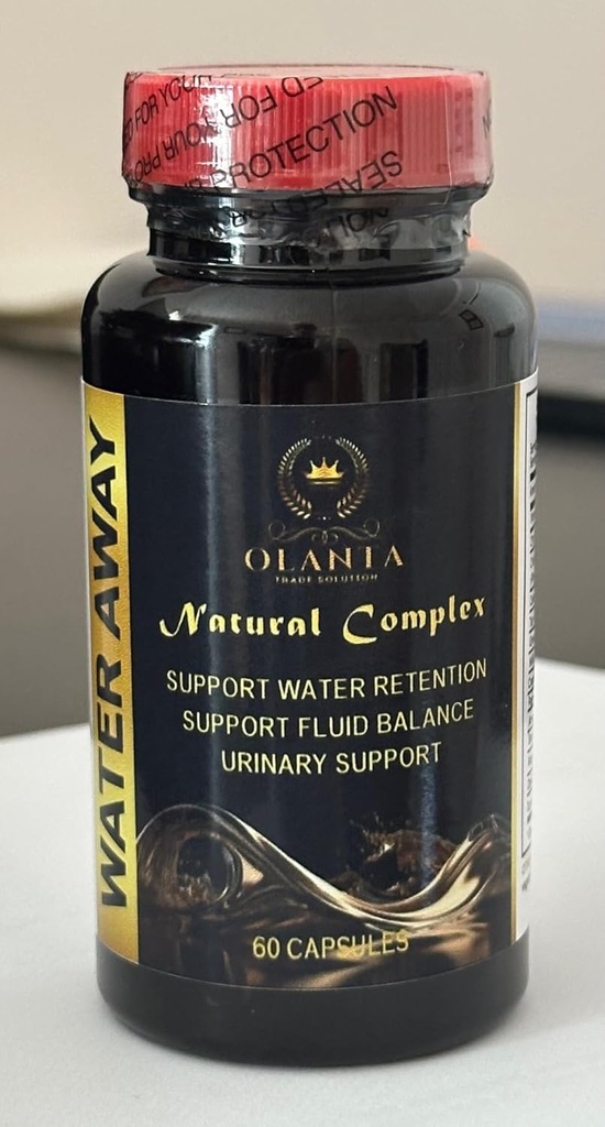 Water Away Complex - Naturdiuretika för vattenretention, Naturvatten bort piller, vattenpiller Vitaminer, Öka immunitet, vattenförlust piller - 1 flaska