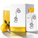 LEMON & CO. Liquid Collagen for Women | Collagen Water Mix med 5000mg Marine Collagen Peptides, Organic Lemons & Vitamin C | Daily Elixir for Skin, Nails, Hair, Gut | No Preservatives, No Sugar