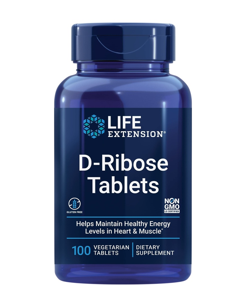 Life Extension D-Ribose Tablets, 100 Tablets