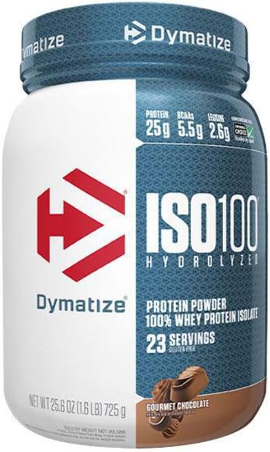 Dymatisera ISO 100 Hydrolyserad Whey Protein Isolat - Gourmet Chocolate 1.6 lbs
