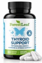 Thyroid Support för kvinnor och män med jod - Energi, fokus och kraft sköldkörtel Supplement - All Natural Herbal Mineral och Vitamin Komplex med B12, Zink, Selenium, Ashwagandha - 60 Vegetariska kapslar
