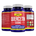 Enkelt Potent Quercetin Supplements, Quercetin 500mg 200 Capsules, 2 X Quercetin 250mg Phytosome Bioflavonoid Antioxidant Vegan Gluten Free Pills för att stödja hälsosamt cellulärt hjärta och immunfunktioner