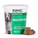 GNC Pets Essentials Dog Multivitamin Soft Chews, Salmon Oil Dog Supplement i Bacon Flavor, Immune Booster och Skin and Coat Support Chewable med vitaminer och mineraler, 60 Count