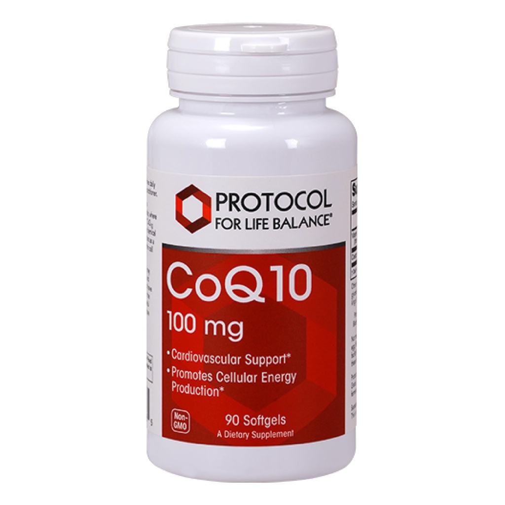 Protokoll Q10 100mg - med vitamin E & Soy Lecithin - CoQ10 Supplement - Halal & Egg Free - 90 Softgels