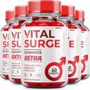 (5 Pack) Vital Surge Gummies - Officiell formel - Maximal styrka Vital Surge Gummies, Vitalsurge Vitamin Supplement Gummies Advanced Wellness Support, Vital Surge Gummies Made in USA (300 Gummies)