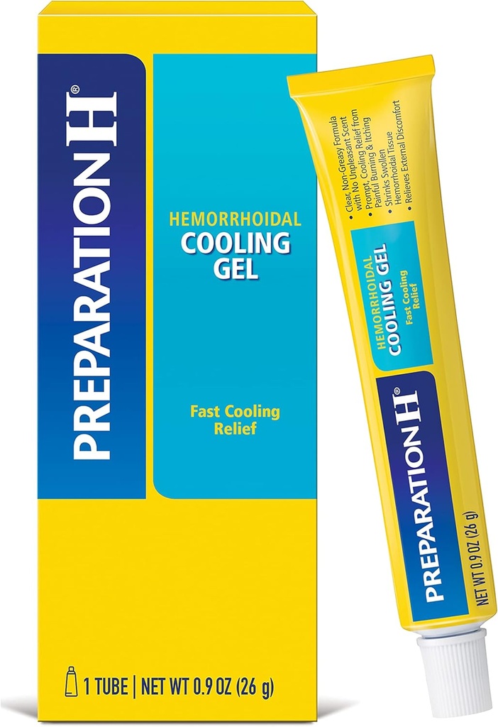 Förberedelse H Hemorrhoid Cooling Gel med Aloe för snabb obehag lättnad - 0,9 Oz Tube