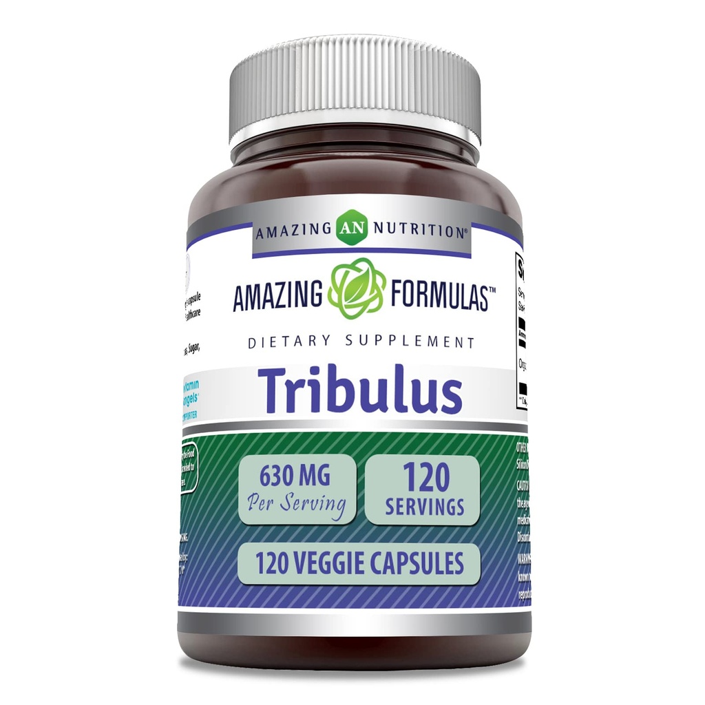 Fantastiska Formler Organiska Tribulus Terrestris Extract Supplement | 630 Mg Per Servering | 120 Veggie kapslar | Icke-GMO | Glutenfri | Made in USA