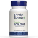 Jordens Bounty Hawaiian Noni Fruit Capsules - 60 Veggie Caps - Healthy Immune System & Joint Health Support - 100% naturlig och ren Noni - Vegetarian
