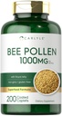 Carlyle Bee Pollen Supplement | 1000mg | 200 Caplets | med Royal Jelly och Bee Propolis | för män och kvinnor | Vegetarian, icke-GMO, Gluten Free