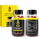 Beard Club Biotin Beard Growth Vitamin Gummies - Hårtillskott för män - Vitaminer B12, E och C för att stödja en tjockare Fuller Titta Facial Hair - Strawberry Gummy