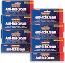 Natureplex Maximal Relief Medicated Anti-Itch Cream 1.5oz (6 Pack) - Snabb Relief för Rashes, Bites, Sunburn, Cuts, Burns, Poison Ivy & More - Cooling Menthol & Pramoxine - Tillverkad i USA