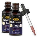 Carlyle Kids Melatonin Liquid | 1 fl oz | Två Pack | Frukt smak | Drug Free Childrens Supplement