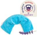 Värme Hot-Pak, Microwavable Neck Wrap - Värme & Cooling Plush Pad för Calming Relaxation - Weighted & Heated Neck Warmer med Scented Lavender - Microwave Heat Pad för Aches & Pain - Blue