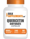 BulkSupplements.com Quercetin Dihydrate Capsules - Quercetin Supplements, Antioxidants Supplement - 4 kapslar per servering, 240 greve (Pack av 1)