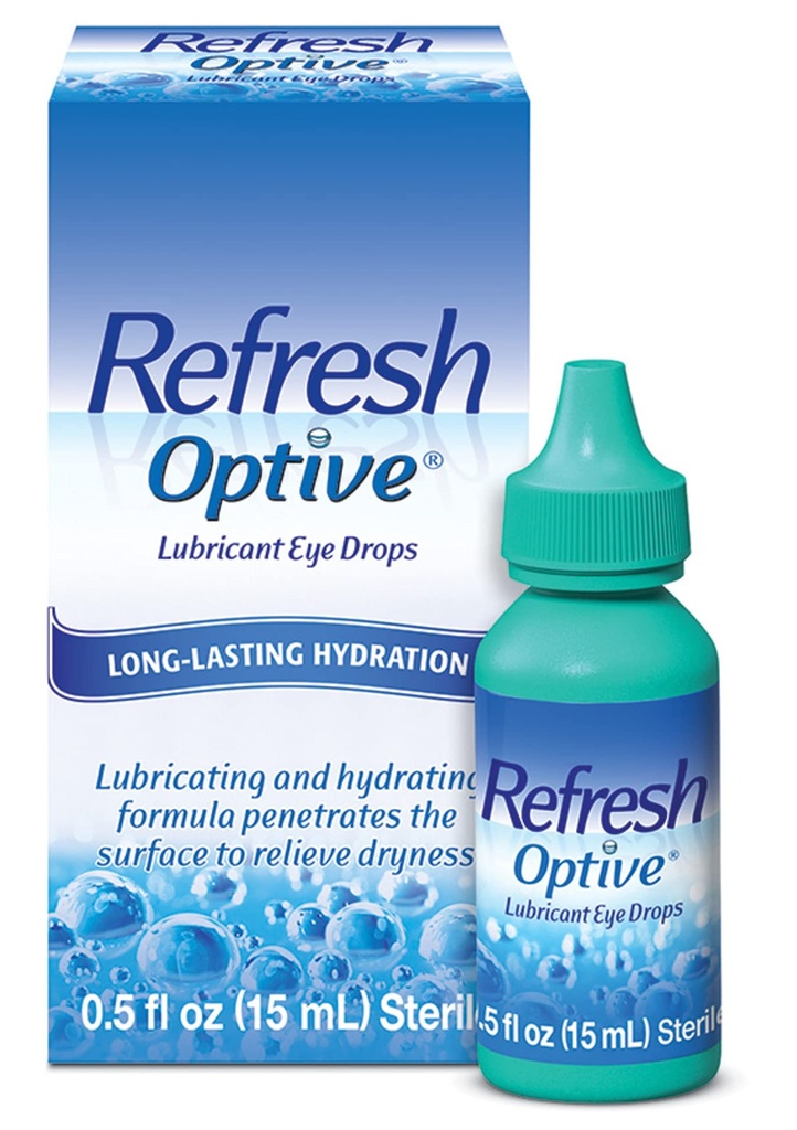 Uppfriskningar Optive Lubricant Eye Drops, 0,5 Fl Oz Sterile