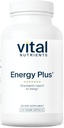 Vital Nutrients Energy Plus | Nonstimulatory Herbal Energy Support | Främjar mental och fysisk uthållighet | Adaptogent stöd för stress | Gluten, Dairy, Soy Free | Non-GMO | 120 kapslar