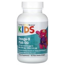 Kalifornien Gold Nutrition Kids Omega-3 Fiskolja, naturlig jordgubb, 60 Fish Gelatin Softgels
