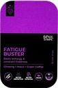 Soul Strips Fatigue Buster Ginseng, Maca, Green Coffee, minskar mental och fysisk trötthet, blandade bär smak, snabb absorb, daglig användning, noll socker, Vegan, 30 Strips Pack