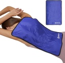 Extra stort ispaket för skador återanvändbara, fysisk terapi Cold Pack w/2 remmar för full rygg knä smärtlindring, Hot Cold Compress Gel Ice Wrap för Swelling, Bruises, Large Ice Pad 23.2 "x 14.5" Blue