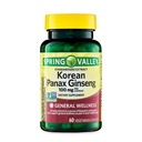 Konvergens koreanska Panax Ginseng Vegetariska kapslar, 100 mg, 60 greve