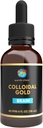 Earth Clinic ® Colloidal Gold - 4 oz Dropper Bottle, 40 PPM Double Potency, Pure Gold Nanoparticles - Förbättrad hjärnhälsa och kognitivt stöd
