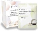 TRYALL Plant Based Pea Protein Powder Isolate (20g Protein) Travel Sachets (Almond Milk, 10 Packs)