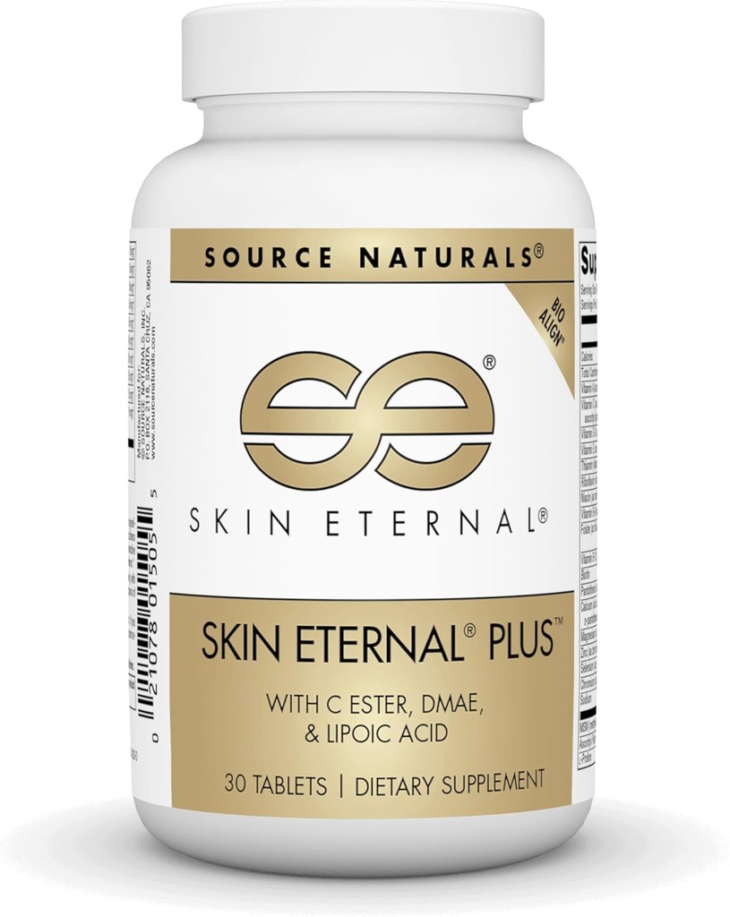 Källa Naturals Skin Eternal Plus, med C Ester, DMAE och Lipoic Acid - 30 tabletter