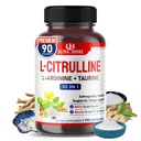 L-Citrulline Supplement Capsules Berikad med L-Arginine, Taurine, Kreatin, Tongkat Ali, Fadogia Agrestis | Ultra Nitric Oxide Booster för Muscle Endurance, Stamina & Recovery | 180 kapslar