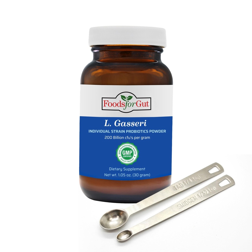 Livsmedel för Gut Lactobacillus Gasseri Probiotic Powder 200 miljarder cfu | Made in USA | Viktkontroll | Främja en välbalanserad mikrobiom | Hög styrka | L.Gasseri | 30 Grams (1,05 Oz)