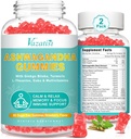 2 Pack Ashwagandha Gummies med gurkmeja GABA Mood Energy och Immune Support, jordgubbsmak 120 Cts