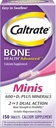 Caltrate Calcium & Vitamin D3 Supplement Plus Minerals Mini tabletter, 150 ea (Pack of 4)
