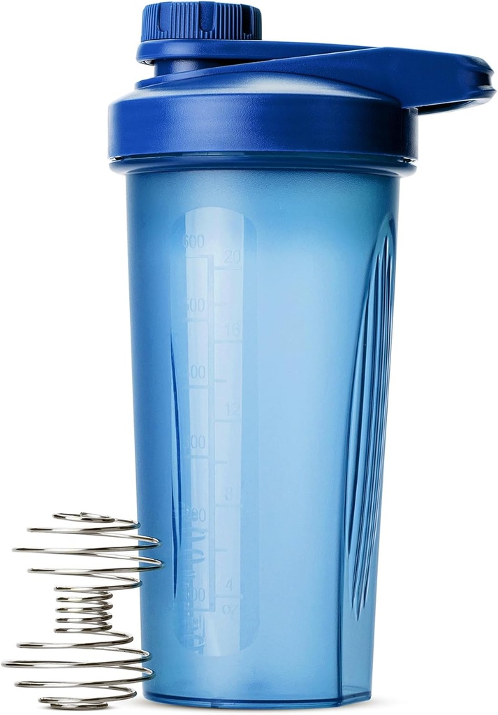 Mr Pen- Shaker Bottles för proteinblandningar med Twist Cap, 28 oz, Blue Protein Shaker Bottle med Wire Whisk Ball