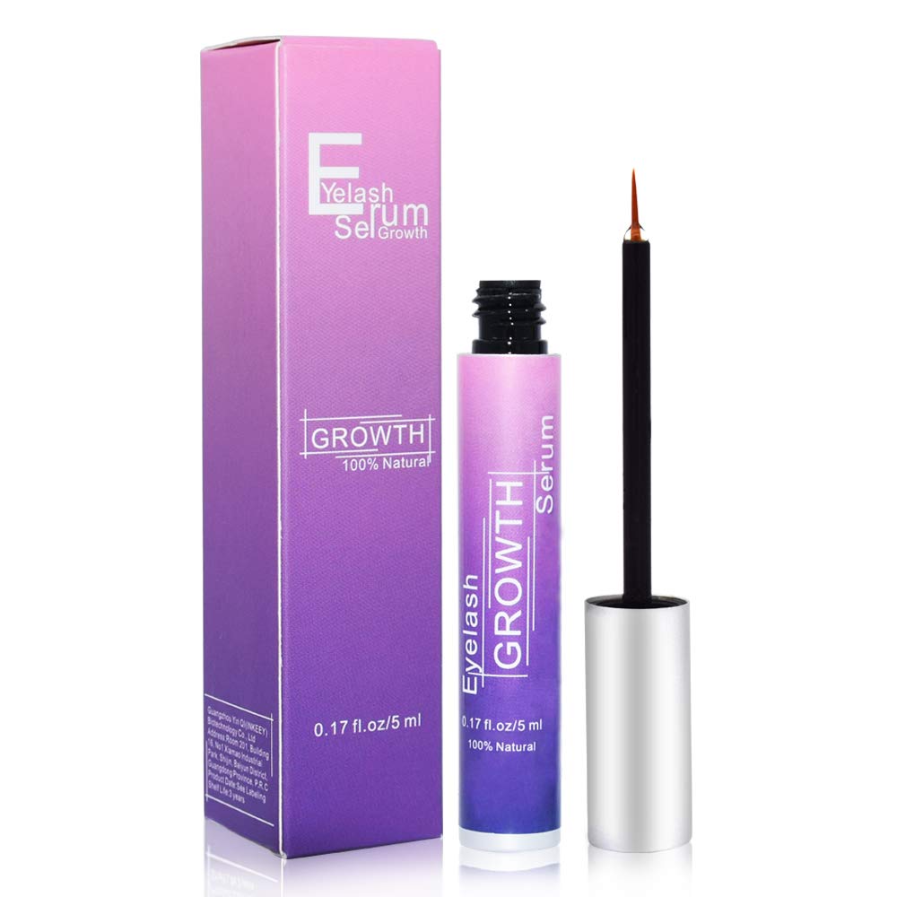 Eyelash Growth Serum för att växa fransar, Avancerad Lash Serum Formel för ögonfranstillväxt och tjocklek, Lash Growth Serum Enhancer (5ML)
