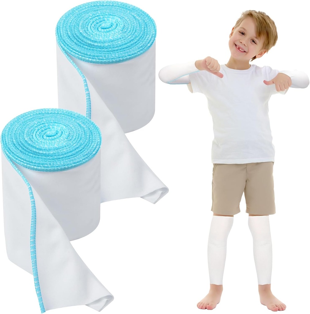 2 Rolls Wet Wraps Bandage för Eczema 3.54 "x 1.97 yd Wet Wrap Therapy för Eczema Behandling för vuxna barn (Blå)
