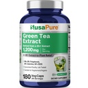 NusaPure Green Tea 20:1 Extrakt, 1200 mg Equivalent till 24000mg, 180 Vegan Capsules, 50% EGCG, 98% Polyfenoler, 80% Catechins