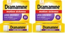 Dramamine All Day Less Drowsy Motion Sickness Relief | 8 tabletter ingår (Pack of 2)