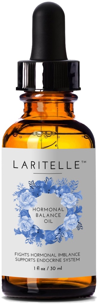 Laritelle Organic Hormonal Balance & Thyroid Support Behandling 1 uns | Bekämpar hormonell obalans, stöder endokrina systemet | Normaliserar hormonella obalanser av sköldkörteln | Föryngring, ålder försvar